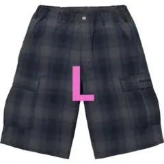 Supreme Shadow Plaid Cargo Short Black - メルカリ