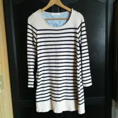 ショコラフィネローブ ☆ ボーダー柄ワンピ（チュニック）