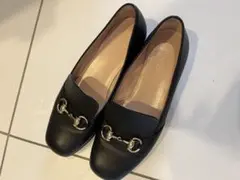 GUCCI グッチフラット ローファーホースビット ブラック レザー裏張り済み