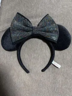 ミニー カチューシャ リボン スパンコール