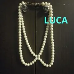 LUCA　ホワイトパール ダブルストランドネックレス　入学式