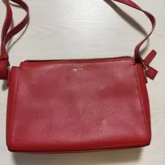 agnes b. アニエスベー ショルダー バッグ レッド