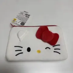 韓国ダイソー　ハローキティ フリースポーチ