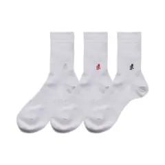 新品未使用　グラミチ メンズソックス 3点セット　ホワイト
