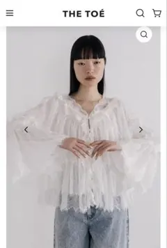 THETOE Giethoorn Blouse ホワイト S THE TOÉ - メルカリ