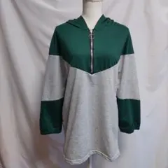 パーカー ワンピース チュニック 体型カバー トレーナー プルオーバーカットソー