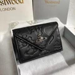 【新品未使用】ヴィヴィアンウエストウッド 三つ折り財布 ブラックのサムネイル