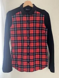 フレッドペリー⭐︎チェック切り替えシャツL ゴルフ