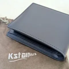 Kstarplus 二つ折り財布 ネイビー メンズ
