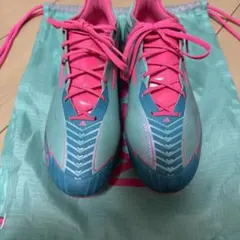 adidas Messi サッカーシューズ 青/ピンク 収納バッグ付き