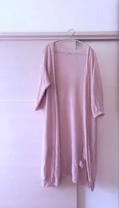 BLANC basque 7分袖 ニットカーディガン ピンクのサムネイル