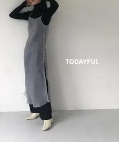 【TODAYFUL】　キャミワンピース キャミソール シースルー　オーガンジーのサムネイル