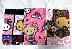 ハローキティ Hello Kitty フェイスタオル 3枚セット しまむらのサムネイル