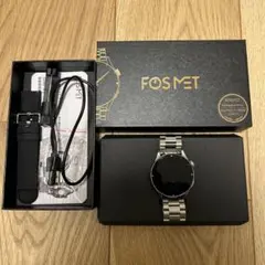 FOSMET QS40 シルバー（シリコンベルト付き）