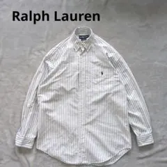 ラルフローレン　ストライプシャツ　長袖シャツ　ボタンダウンシャツ