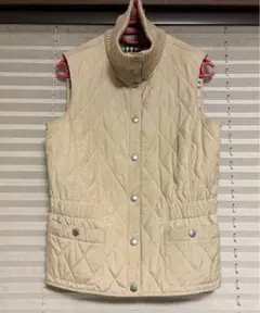 バーバリー ノースリーブ キルティングベスト ライナーベスト ベージュ 38