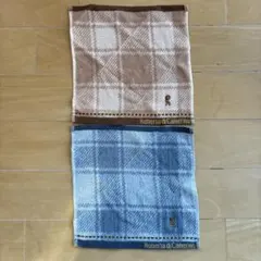 Roberta di Camerino チェック柄タオルハンカチ 2色セット