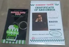 NAOTO HONESTTOWN POPCORNキーホルダー&カードセット 宮城