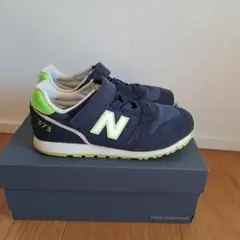 new balance 373 スニーカー 19.0cm ネイビー/グリーン