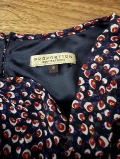 PROPORTION BODY DRESSING 花柄半袖　ミニワンピース