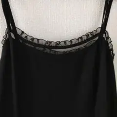 【美品】パーティードレス ロング　ブラック Ｍサイズ