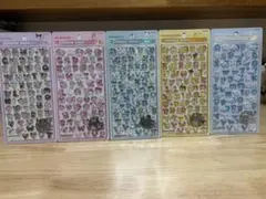 正規品】ボンボンドロップシール 新作 サンリオmoji もじ5種キティ　マイメロ