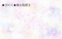 ★ぴのこ★様　専用ページ