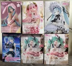 初音ミク 桜ミク ぬーどるストッパー フィギュア　6点セット まとめ売り