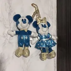 東京ディズニーシー 25周年 ミッキー＆ミニー ぬいぐるみキーチェーン