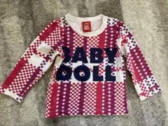 BABY DOLL 長袖カットソー 80cm チェック柄