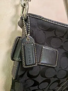 COACH コーチ シグネチャー ショルダーバッグ ブラック