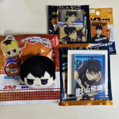 ハイキュー‼︎ jitot ぬいぐるみキーホルダー　アクリルブロック　影山飛雄