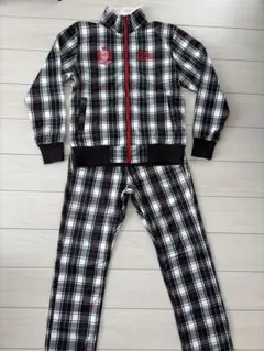 FILA GOLF / チェック柄ジャケットとパンツセットLサイズ
