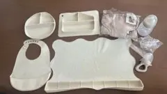 スリーコインズ　 美品　ベビー用シリコン食器セット
