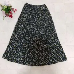 2436 LOWRYS FARM 花柄プリント プリーツ ロングスカート F