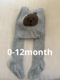 babyGap くま　ベビータイツ グレー 0-12ヶ月