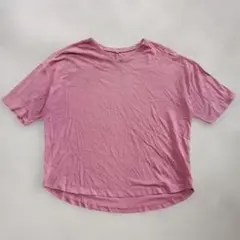 closshi しまむら Vネック 半袖Tシャツ 【L】 ピンク