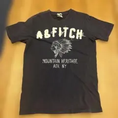 アバクロTシャツ　Abercrombie &Fitch ネイビー　ビッグロゴ　M