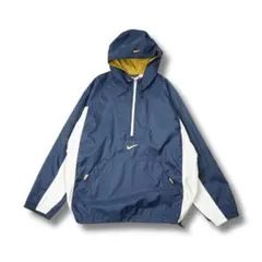 90s NIKE ナイキ AIR ロゴ ナイロンアノラックパーカーM｜NA548