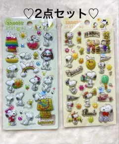スヌーピー♡PEANUTS♡ぷくぷくシール♡シール♡2点セット