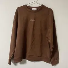 美品　スウェット トレーナー 長袖　ブラウン