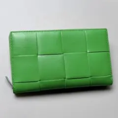 RFID・極美品】BOTTEGA VENETA カセット 長財布 グリーン - メルカリ