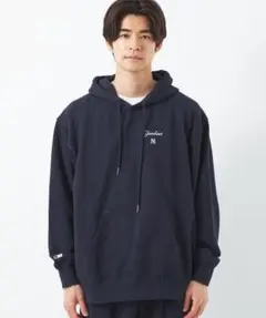 【別注】NEW ERA×MLB×GLR NYヤンキース 刺繍 スウェットパーカー