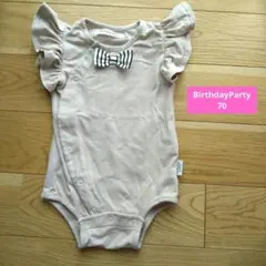 birthday party ベビー ロンパース 80cm BeBe べべのサムネイル