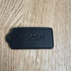 n*o様 COACH 黒 レザー チャーム