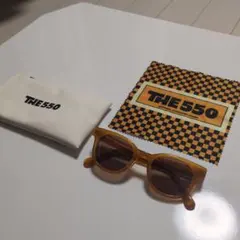 THE550 オレンジ ラウンド型サングラス