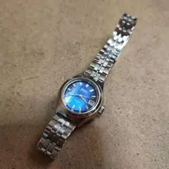 SEIKO セイコー 17JEWELS 腕時計 青 レディース 故障品 ジャンク