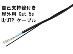自己支持線付き 屋外用 Cat.5e U/UTP ケーブル 10m