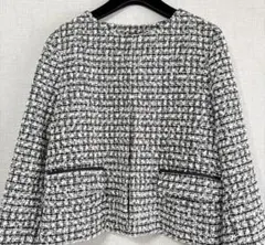 新品　UNIQLO ツイード ノーカラージャケット 未使用　卒業式　入学式