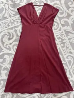 Sea Room Lynn リネンVカットギャザーワンピース